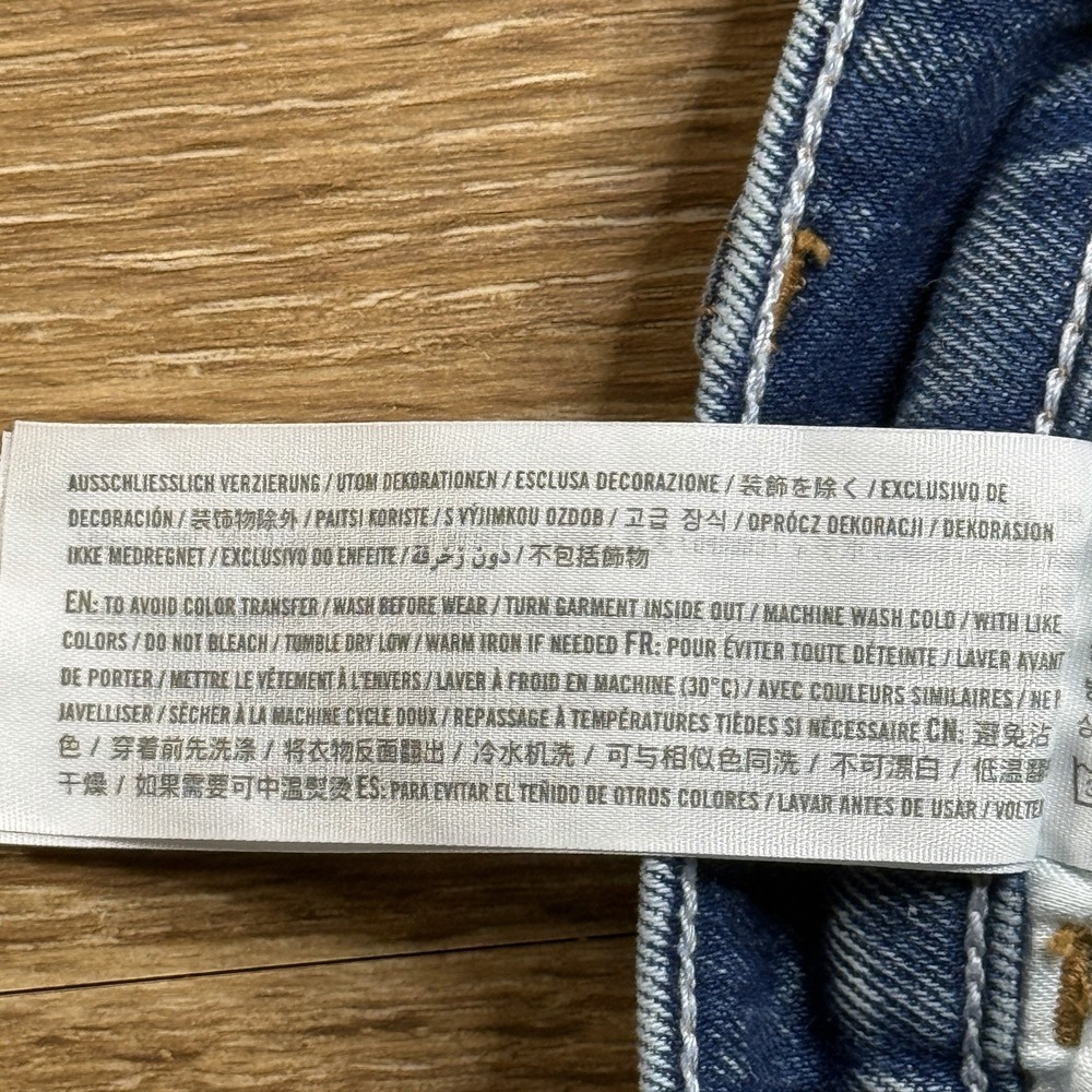 Abercrombie & Fitch Ultra High Rise Barrel Jeans Women 28R Blue Tapered Ankle - Picture 6 of 12